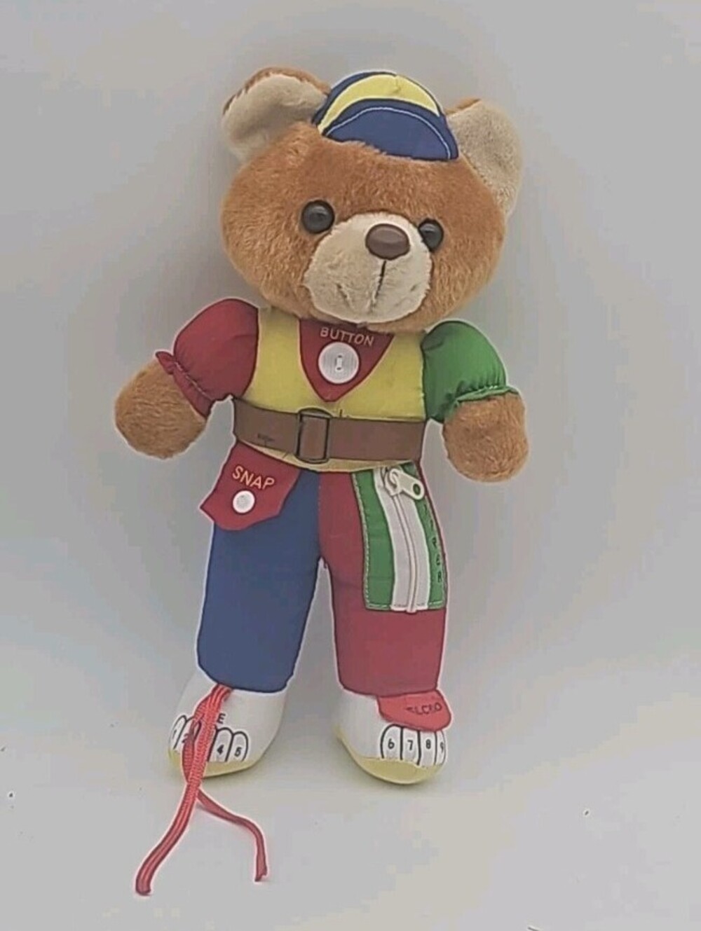 Teach Me Teddy Dress Me Learning Bear 12" Plush Bear Early Educational Toy Untes